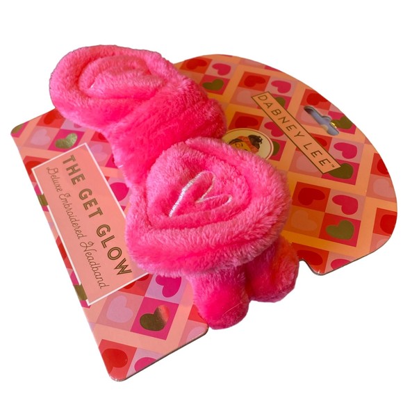Dabney Lee The Get Glow Pink Deluxe Embroidered Headband New - Picture 2 of 3